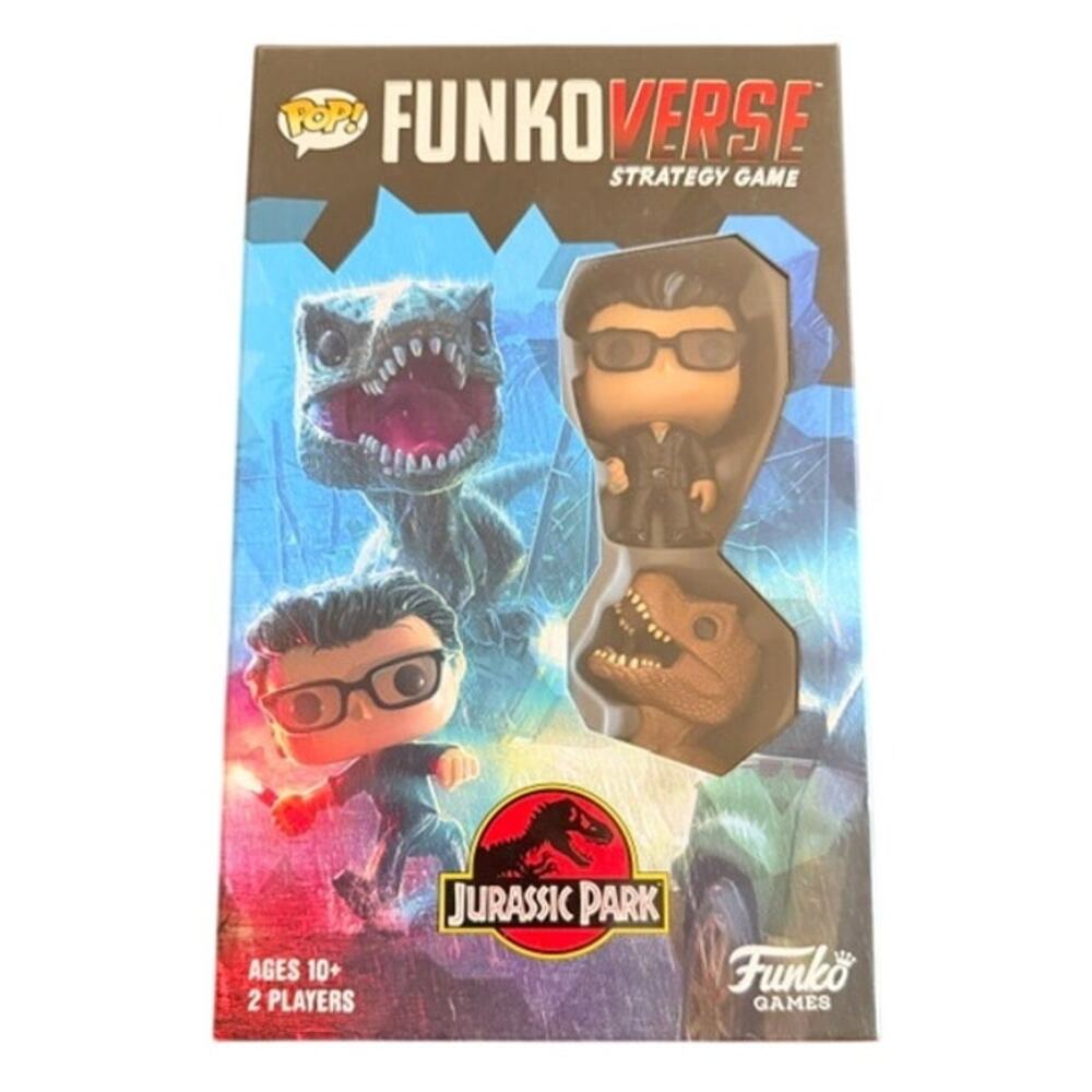 FunkoVerse Jurassic Park 101 Strategy Game Dr. Ian Malcolm T. Rex NIB